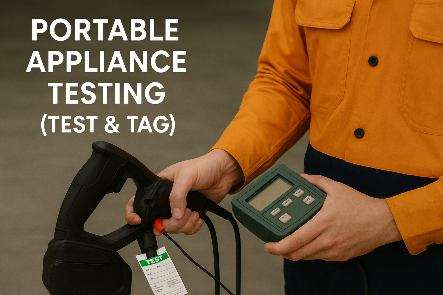 Portable Appliance Testing (Test & Tag) – evovolt.com.au